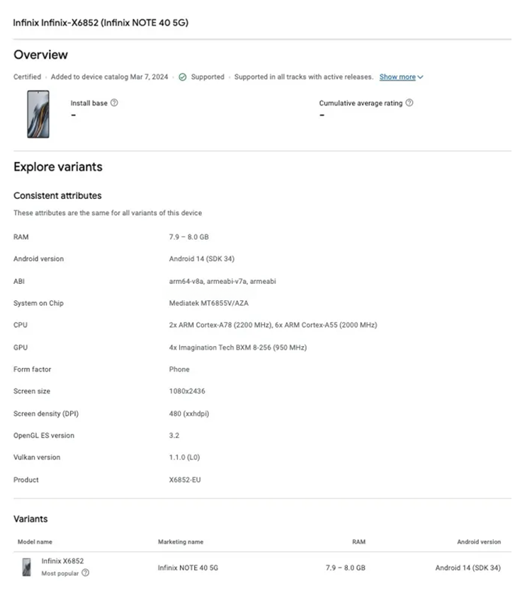 A 5G Infinix Note 40 with a Dimensity 7020 chipset is on the way.md