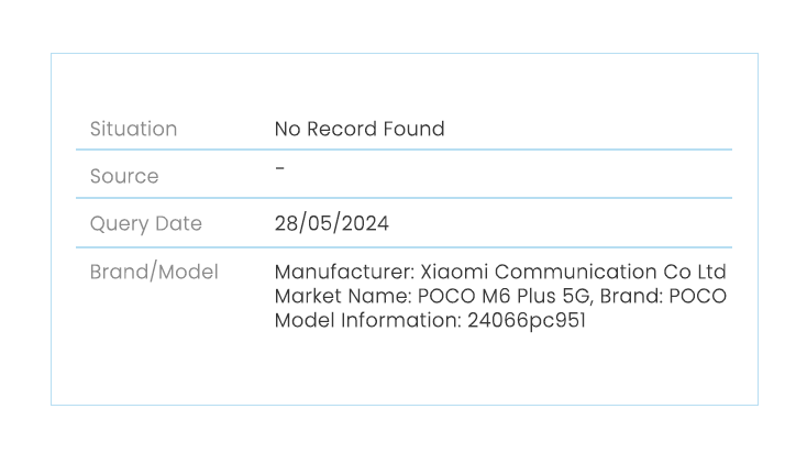 Poco M6 Plus is mentioned in certification documents.md